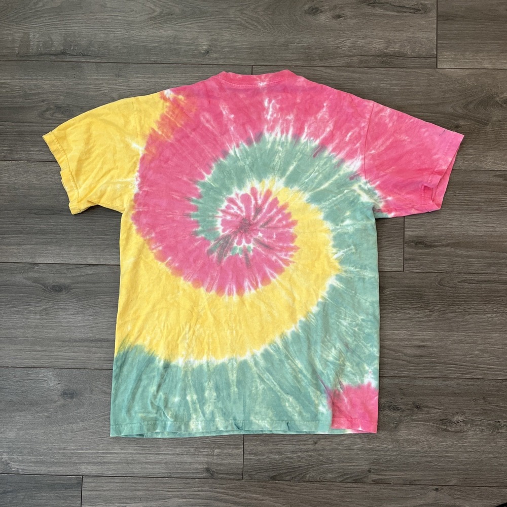 Grateful Dead Spiral Dead Bears Tie Dye Multicolor T Shirt Mens M Short Sleeve - Picture 8 of 8